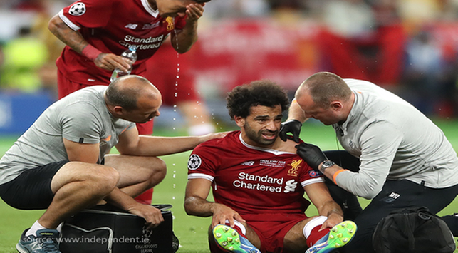 Mohamed Salah cedera, cedera tulang bahu, bahaya cedera tulang bahu,dislokasi bahu Mohamed Salah cedera, cedera tulang bahu, bahaya cedera tulang bahu,dislokasi bahu